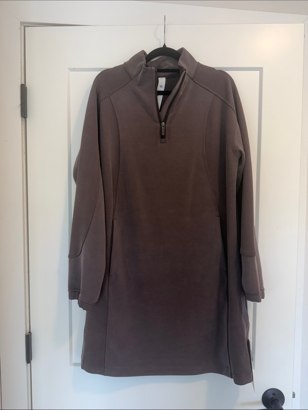 Lululemon Softstreme™ Half-Zip Mini Dress Tag - Brown - sz L